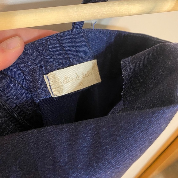 Altar’d State stretchy fitted blue denim dress with adjustable straps - Picture 4 of 4